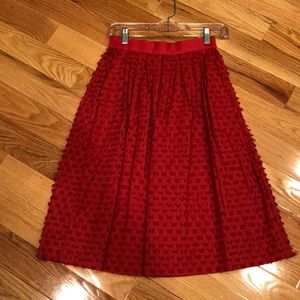 NWT Jcrew midi skirt in clip dot size 0p